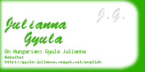 julianna gyula business card